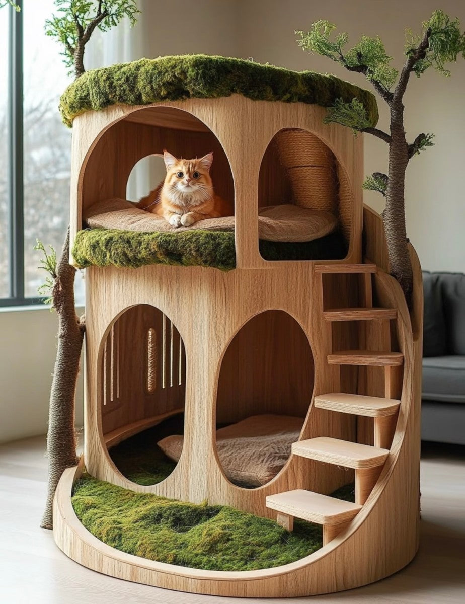 Multifunctional Cat Sofa – Modern Pet Couch with Built-In Hideaways