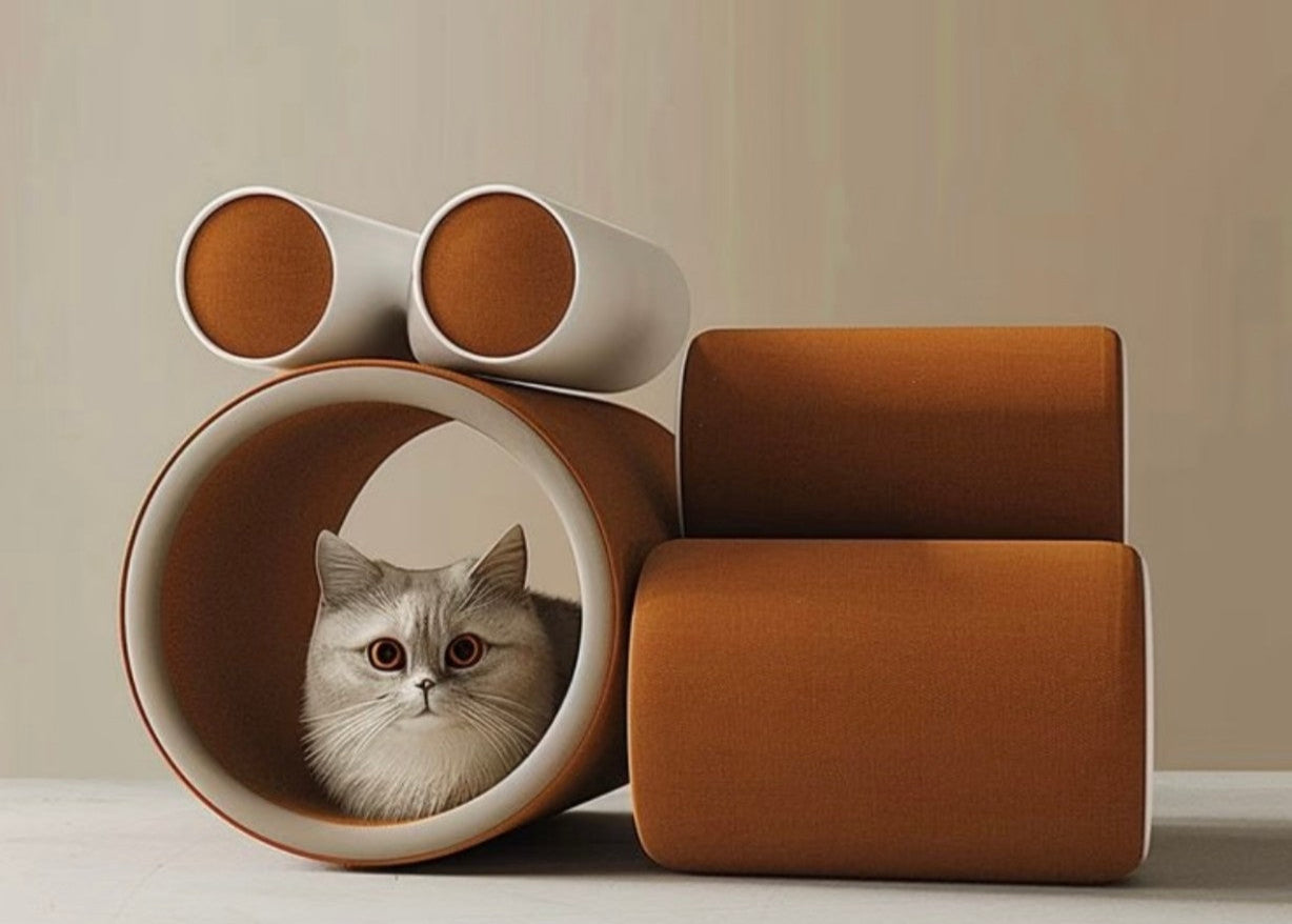 Modern Modular Cat Sofa – Creative Cylinder Cat Lounge