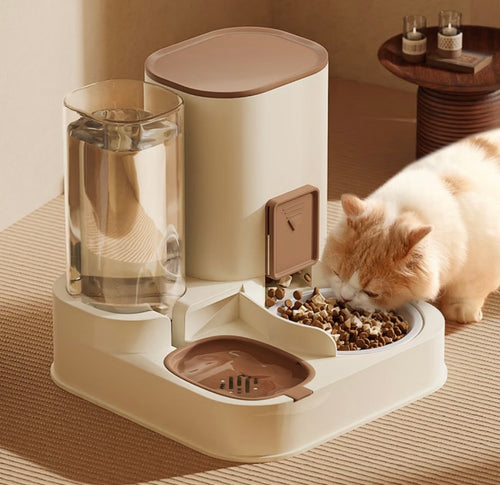 Automatic Pet Feeder & Water Dispenser – 2-in-1 Food and Water Station